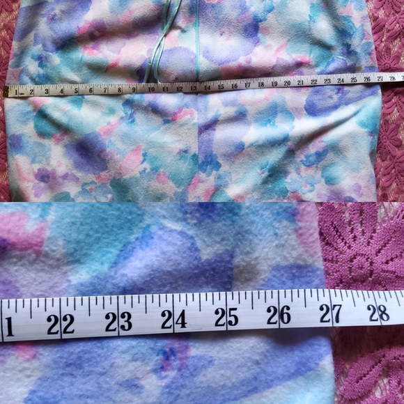 Vintage pastel floral full length fleece granny robe - Picture 10 of 12